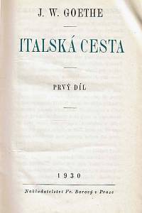 Goethe, Johann Wolfgang von – Italská cesta