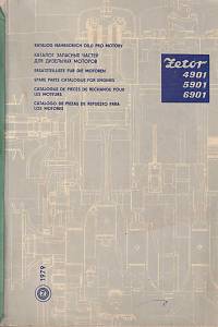 168871. Zetor 4901 / 5901 / 6901: Katalog náhradních dílů pro motory