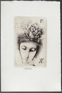 216306. Jiřincová, Ludmila – [Ex libris] V.H.