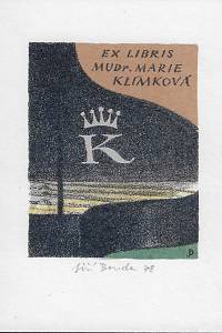 208146. Bouda, Jiří – Ex libris MUDr. Marie Klímková