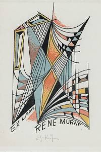 216322. Kašpar, Ladislav Josef – Ex libris René Murat