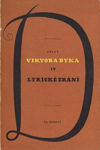 91961. Dyk, Viktor – Lyrické zrání