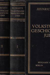 168458. Graetz, Heinrich – Volkstümliche Geschichte der Juden in drei Bänden / H. Graetz ; mit einer Einletung von Paul Rieger