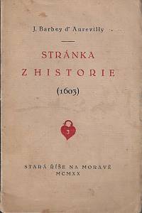 168949. Barbey d’Aurevilly, Jules Amédée – Stránka z historie : (1603)