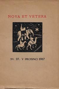 168475. Nova et Vetera. Sv. 27. (prosinec 1917)