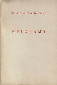 169072. Havlíček Borovský, Karel – Epigramy