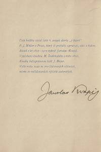 Kvapil, Jaroslav – Sedm vybraných básní Jaroslava Kvapila (podpis)