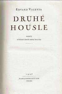Valenta, Edvard – Druhé housle : román o velké cestě Emila Holuba