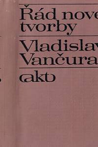 24422. Vančura, Vladislav – Řád nové tvorby