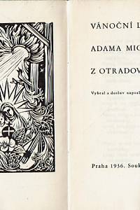Michna z Otradovic, Adam Václav / Bitnar, Vilém – Vánoční lyrika Adama Michny z Otradovic