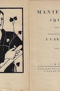 Manifesty 1917 / předmluvu napsal František Václav Krejčí ; původním dřevorytem vyzdobil Antonín Burka