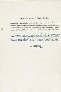 Kalfusova šedesátka : ke dni 25. června 1940