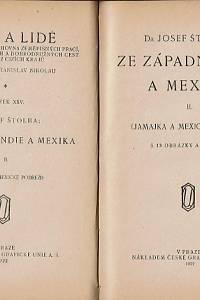 Štolba, Josef – Ze západní Indie a Mexika I.-II.