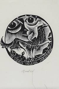 209208. Grmelová, Anna – Ex libris Helena Jarošová