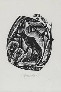 216530. Grmelová, Anna – Ex libris H. Jarošová