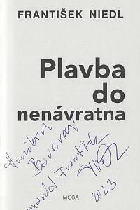 Niedl, František – Plavba do nenávratna : krimithriller (podpis)
