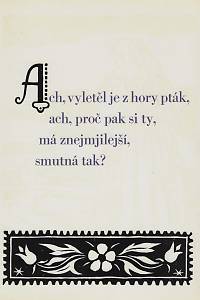 Matoušek, Ota – Doudlebská píseň : 15 dvoulistů dřevořezů a linorytů doprovázených textem doudlebských písní