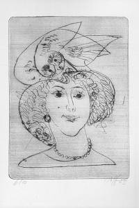 Houra, Miroslav / Komárek, Vladimír / Lhotský, Miloslav / Ščerbakov, Jiří – 65 [Marie Rumlarová : soubor čtyř grafických listů]