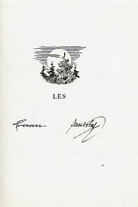 Vrba, Jan / Vrobel, František – Les (podpis)
