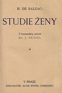 Balzac, Honoré de – Studie ženy