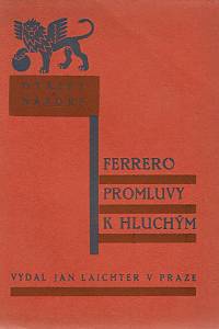 27522. Ferrero, Guglielmo – Promluvy k hluchým