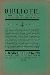 169783. Bibliofil : časopis věnovaný krásným knihám a jiným zajímavostem. Ročník III., číslo 1-10 (1925)