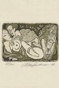 212534. Alexandrov, Gennadij – Ex Libris A.G.