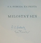 Svoboda, F. X. / Frinta, Emanuel – Milostný sen (sign.)