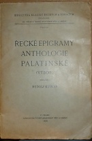 62188. Kuthan, Rudolf – Řecké epigramy anthologie palatinské (Výbor)