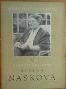 68197. Národní umělkyně Růžena Nasková: 70 (sign.)