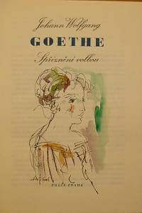 Goethe, Johann Wolfgang / Michal, Rastislav – Spříznení volbou (kresba a podpis)