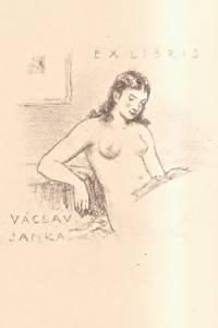 200083. Nauman, Arno – Exlibris Václav Janka (návrh)