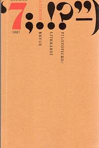 82171. Rozmluvy, Filozoficko-literární revue 7 (1987)