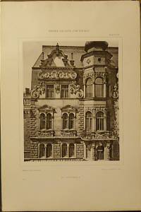 Facaden und Details moderner Wiener Bauten (Renaissance und Barock).