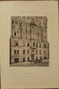 Facaden und Details moderner Wiener Bauten (Renaissance und Barock).