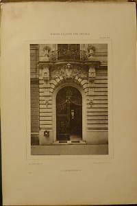 Facaden und Details moderner Wiener Bauten (Renaissance und Barock).