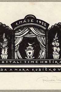 200861. Kubíček, Ruda – 1. máje 1922 dostali jsme hošíka Ruda a Mara Kubíčkovi