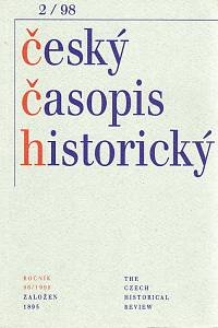 93099. Český časopis historický, Ročník 96, číslo 2 (1998)