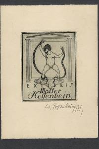 201636. Helfenbein, Walter – Exlibris Walter Helfenbein (1921)