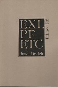88619. Stránský, Vilém – Josef Dudek EXL PF etc.
