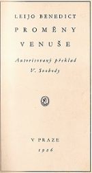 31202. Benedict, Leijo – Proměny Venuše