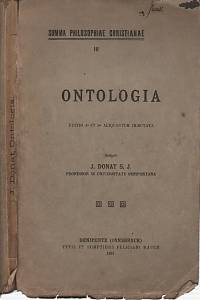 89835. Donat, J. – Ontologia