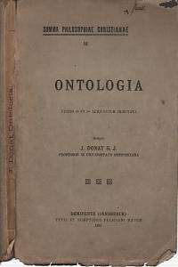 89835. Donat, Josef – Ontologia