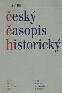 92093. Český časopis historický, Ročník 96, číslo 3 (1998)