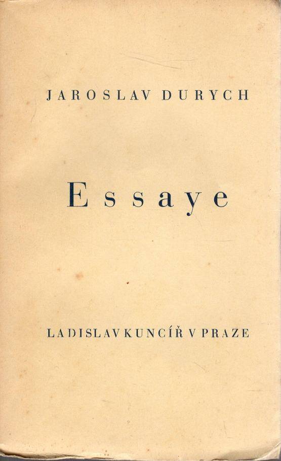 Durych, Jaroslav – Essaye 