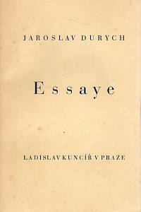 122159. Durych, Jaroslav – Essaye 