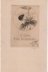 202976. Erhardt, Otto – Ex Libris Anna Kuchenbecker