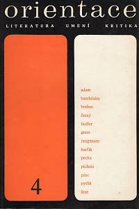 103026. Orientace : literatura, umění, kritika. Ročník IV., číslo 4 (1969)